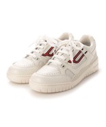 Bally Women KUBA White Rosso Leather Lamb Low Top Sneakers Shoes US 11.5... - £146.41 GBP