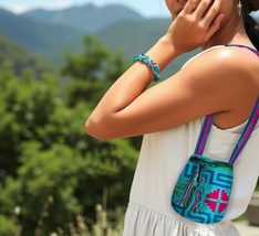 mochila hand-crafted purses - $39.00