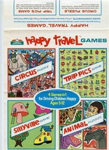 Howard Johnsons Happy Travel Games Advertising Flyer 1968 - £21.65 GBP