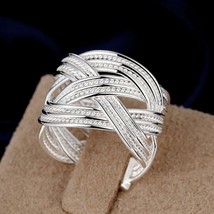 Best 925 sterling Silver for women men Rings wedding cute party lady - £3.03 GBP