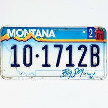 2001 United States Montana Carbon County Passenger License Plate 10-1712B - £12.57 GBP