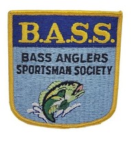 B.A.S.S. Bass Anglers Sportsman Society Embroidered Patch 3&quot; X 2&quot; Vintage - $9.79
