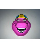 New 1992 Lyon&#39;s Group BARNEY THE DINOSAUR Plastic Mask Children&#39;s Unused. - $24.74