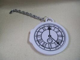 Oversized Foam Pocket Watch w/ Chain Costume Prop White Rabbit Hare Time... - €8,48 EUR