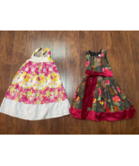 Used 1 time Set of 2 Little Girls DRESS sz 5T Floral Summer Spring outfit - $355.61 MXN