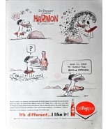 Dr Pepper Caveman Harmon Cartoon by Johnny Hart-1962 Vintage Print Ad - $167.90 MXN