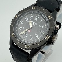 Dakota Military Dial Quartz Watch Men 100m Rotating Bezel Black Date New... - $37.99