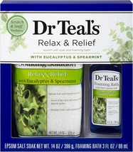 Dr Teal's Eucalyptus Epsom Salt & Foaming Bath Oil Sampler Gift Set - Give The G - $34.99