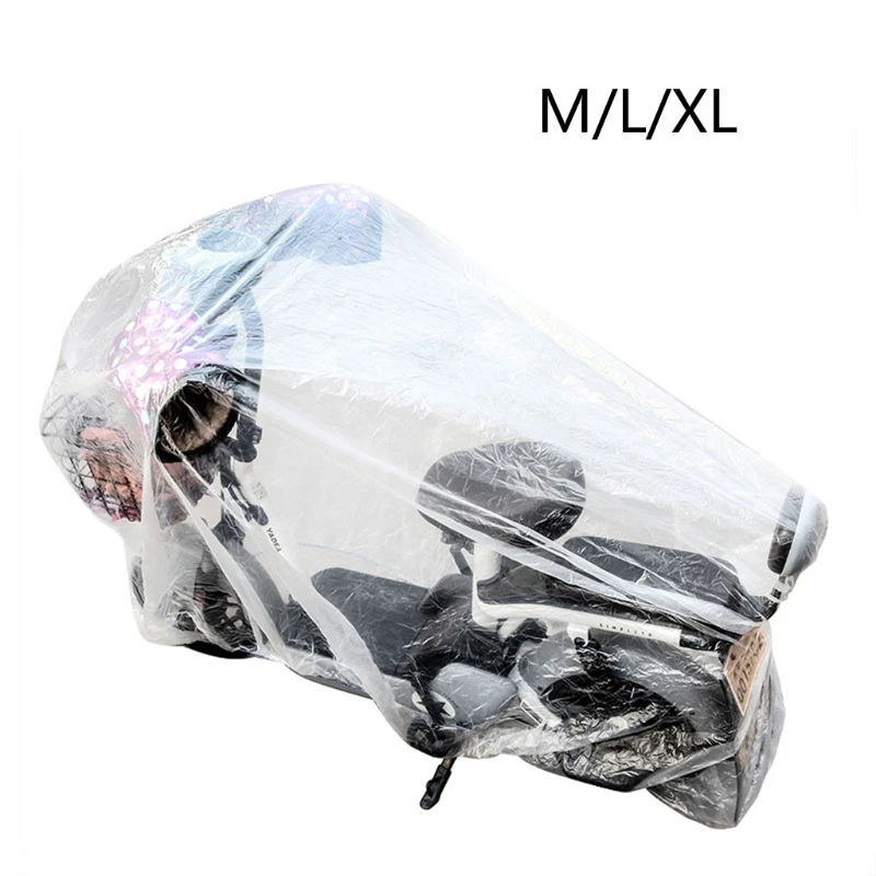 Motorcycle Rain Cover MTB Bike Case Bicycle Transparent Dustproof Waterproof Pro - £89.48 GBP