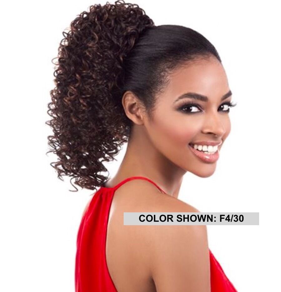 ORADELL MOTOWN TRESS PD-121HT MEDIUM LENGTH NATURAL CURLY DRAWSTRING PON... - $10.99