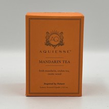 Aquiesse Luxury Scented Soy Candle Mandarin Tea 6.5 oz NEW - £25.56 GBP