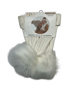 Roo Mommy And Me Beanie Set White Cable Knit W/Pom Womens One Size 0-12 ... - $25.34 CAD