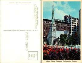 Indiana Indianapolis Episcopal Christ Church Little Church Circle VTG Postcard - £7.48 GBP