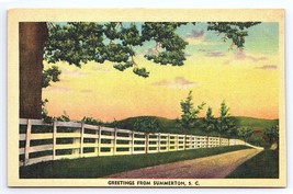 Postcard Greetings From Summerton South Carolina SC - £2.80 GBP