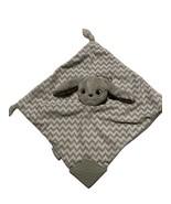 BooginHead Bunny Rabbit Lovey Security Blanket Sooth Teether Gray Chevro... - £10.04 GBP