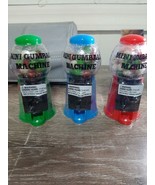 (3) Mini Plastic Gum Ball Machines, Red, Green, and Blue. One of each co... - $22.65
