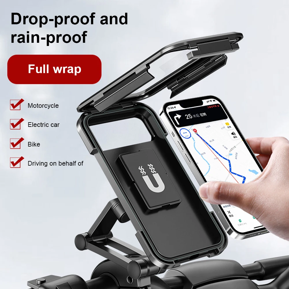 Waterproof Motorcycle Phone Holder Support Universal Gps For Triumph Tiger 900 - £25.97 GBP