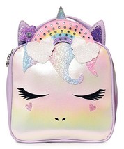 Omg Accessories Miss Gwen Unicorn Lunch Box Purple Premium Insulated Tote Bag - £19.89 GBP