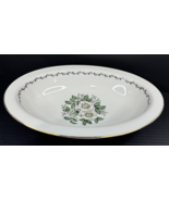 Heinrich H&amp;C Bowl Vegetable Pale Yellow Flowers 10&quot; Oval With Gold Trim ... - $24.74