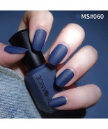 Dark Blue Matte Nail Polish – Long-Lasting Quick Dry Fashion Color Lacquer - $12.49 CAD