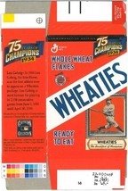 Lou Gehrig unsigned Mini Wheaties Box (Flat) Commemorative Box unused - £3.18 GBP