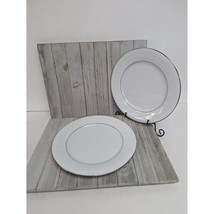 Set Of 2 Noritake Tahoe 10 1/4&quot; Dinner Plates 2585 Contemporary Fine China - £18.79 GBP