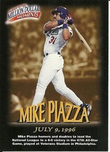 1997 Fleer Million Dollar Moments Mike Piazza 14 Dodgers - £0.78 GBP