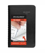 AT-AGLANCE DayMinder 2025 Weekly Appointment Book  Black Pocket 3 12 X6 ... - €15,29 EUR