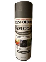 Rust-Oleum Peel Coat Matte Dark Gray UV-Resistant Spray Paint 11 oz. - £14.70 GBP