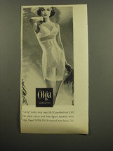 1959 Olga Bra and Corset Advertisement - Olga Corsetry Long Lady Long Legs - £14.38 GBP