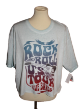 Cold Crush Women’s Juniors Size X-Large XL Cropped Shirt Tee Rock N Roll... - £10.66 GBP