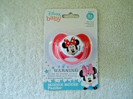 &quot; NIP &quot; Disney Baby 0 + Months Minnie Mouse Pacifier &quot; GREAT BABY SHOWER... - $11.29