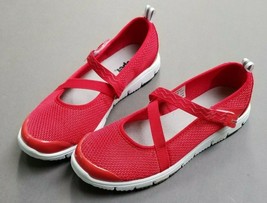 PROPET Red MaryJane Flats Shoes 9.5 Travel Activ - $35.14