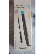 Conair The Curl Collective 3-in-1 Ceramic Curling Wand 1/2&quot;, 1&quot;, 1 1/4&quot; ... - £11.22 GBP