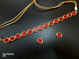 Kundan jewelry Necklace earrings (choker) bridal set online Poojavi21 New Sell - £28.86 GBP