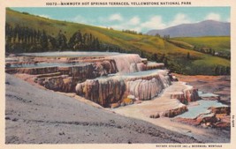 Mammoth Hot Springs Terraces Yellowstone National Park Wyoming WY Postcard B35 - £2.36 GBP