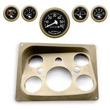 Humvee Dash Instrument Panel + 5pc Gauge Assortment Set- Fits ALL HUVMEE - Tan - £245.73 GBP