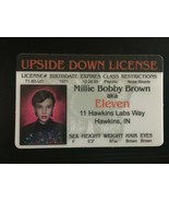 Stranger Things Eleven Millie Bobby Brown Upside Down Drivers License ID... - £6.99 GBP