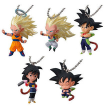 Dragon Ball UDM Burst 09 Keychain Swing Mascot Goku Gotenks Bardock Gine - £11.05 GBP