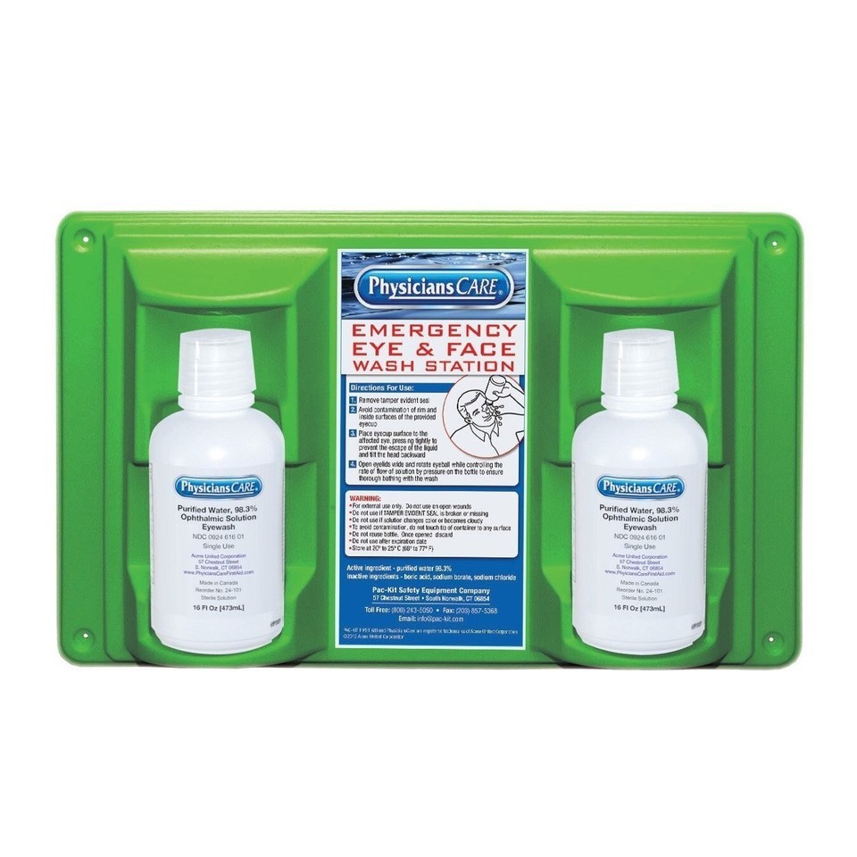 Squeezable Eyewash Station with 16 Oz Bottles: Quick Relief for Eye Emergencies Item image 2
