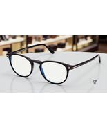 Tom Ford 5866 002 Matte Black / Blue Block Eyeglasses TF5866-B 002 52mm - $236.55