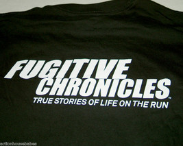FUGITIVE CHRONICLES (A&amp;E SHOW) SHIRT NEW LARGE &quot;WANTED&quot; - $9.99
