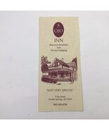 5 OJO INN Bed &amp; Breakfast &amp; Tourist Lodging Brochure Vintage 1990&#39;s - $126.30 MXN