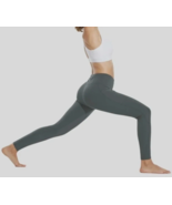 new BALEAF Women KNIT LEGGINGS sz M gray tight pants gym yoga scrunch bu... - $453.52 MXN