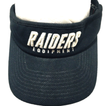 VTG. 90s Oakland Raiders Visor Hat Cap Flexfit Reebok NFL Equipment Football - £18.94 GBP