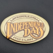 Independence Days Lawrence Kansas 1983 Pin Button Pinback Vintage 80s Festival - £7.95 GBP