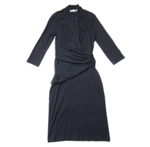 NWT MM. Lafleur The Casey in Galaxy Blue Ruched Faux Wrap Jersey Sheath Dress S - £100.62 GBP