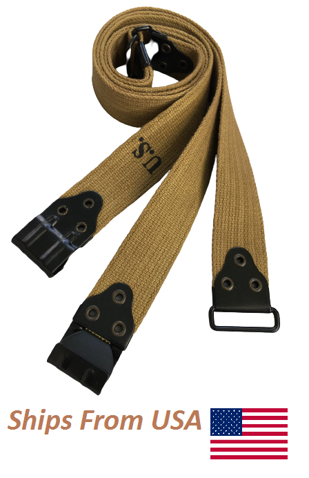 US WWI WWII M1903 Thompson Kerr Pattern Canvas Sling-Khaki Color - $20.15