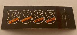 Vintage Matchbook Cover Matchcover Boss Restaurant New York NY - £3.16 GBP