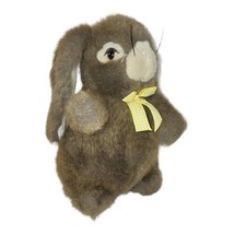Bell-Carter Brown Bunny Rabbit Plush Lop Ear Easter Bow Stuffed Animal 11&quot; - £8.26 GBP